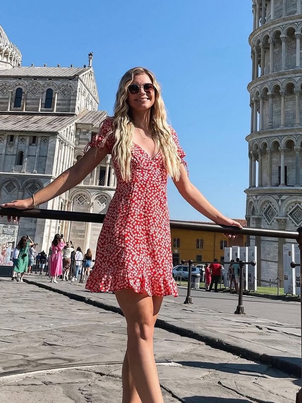 Loavies Keep Loving Me Dress, Red Floral, XS